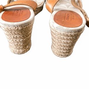 Coach Raine Jacquard Wedged Espadrilles